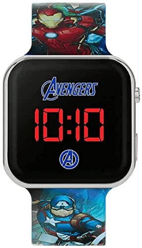 Image of Disney Avengers Kids Blue Strap LED Watch AVG4706