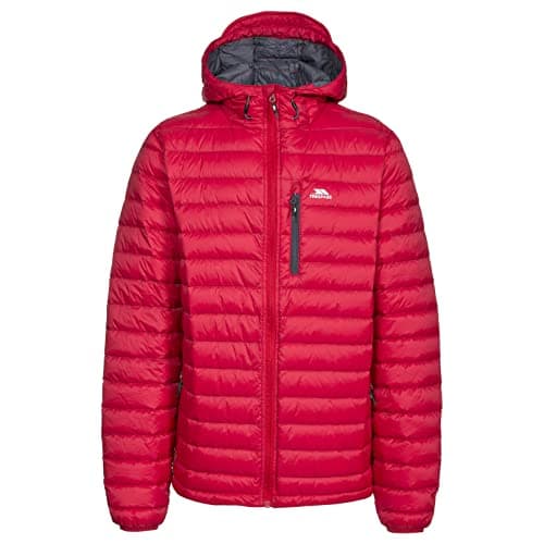 Image of Trespass Digby Mens Down Packaway Jacket - Men's Padded Jacket, Hooded Puffer Coat, Outdoor Winter Jacket with Downproof Lining. Ultra Lightweight Jacket with Pockets