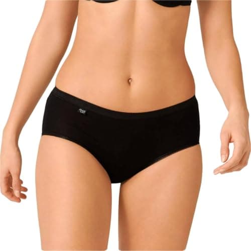 Image of Sloggi Basic Maxi 2-Pack Women's Knickers Black Size 18
