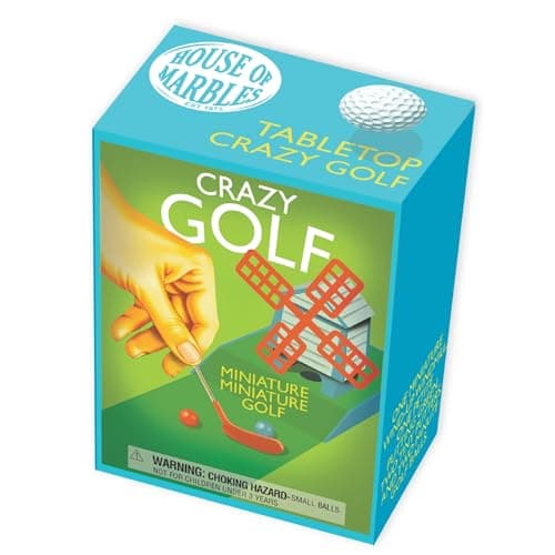 Image of House of Marbles Tabletop Crazy Golf Game - Mini Golf Desktop Set for Kids & Adults
