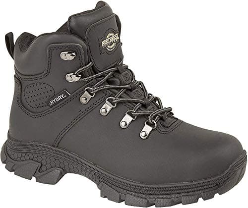 Image of NORTHWEST TERRITORY TESLIN Mens Black Waterproof Leather Hiking Boot (UK Mens Size 12)