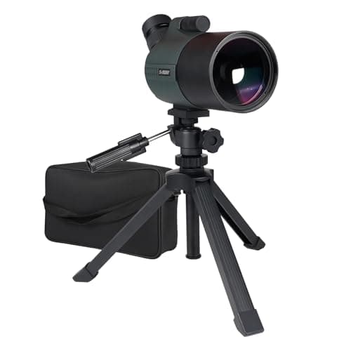 Image of Svbony SV41Pro Mini Mak Spotting Scope, 28-84X80mm Angled Maksutov Spotting Scope, FMC 1.25" Detachable Eyepiece Compatible with SC001 Camera for Aldult Target Shooting Archery Astronomy