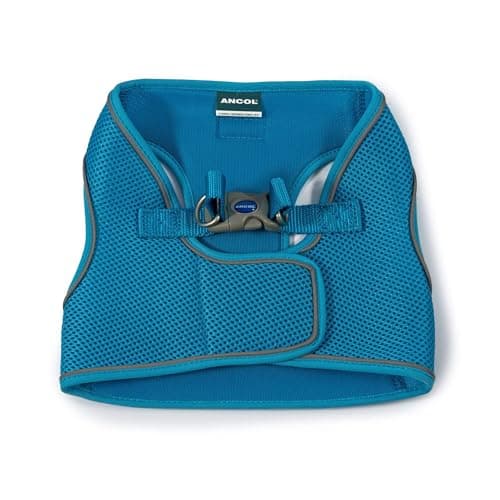 Image of Ancol Viva Step In Dog Harness in Blue - Breathable Reflective Band Weatherproof Pet Accessory - Comfort Puppy Walking Leash - 46-54cm M