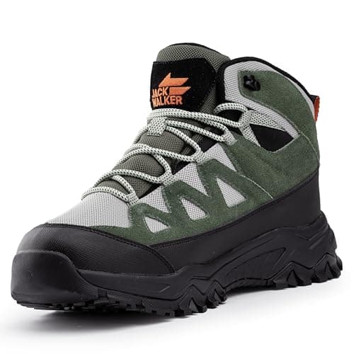 Image of Jack Walker Men's Waterproof Walking Boots – Suede Leather with Memory Foam Insole for Outdoor Hiking and Walking JW7755 (11 UK)