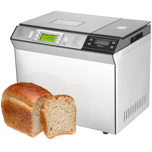 Image of Andrew James 13-in-1 Bread Maker, Effortless Homemade Bread, Fresh Loaves Every Time, Gluten-Free Option, Crust Control, Keep Warm Function & Auto Ingredient Dispenser, Bake with Confidence and Ease