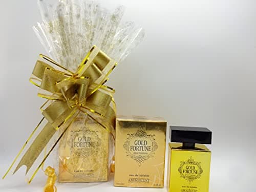 Image of Allure Fragrances Gold Fortune Pour Homme 100ml edt For Men Gift Wrapped Gift Hamper