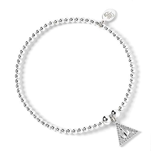 Image of Harry Potter Ball Bead Bracelet with Deathly Hallows Charm Embellished with Swarovski® Crystals by The Carat Shop