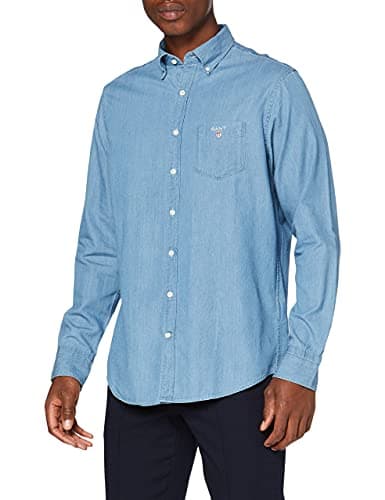 Image of GANT Jean Shirt Regular Fit Blue (Indigo Light) L