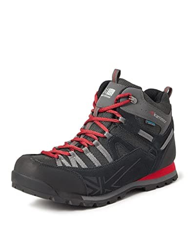 Image of Karrimor Men's Spike Mid 3 Weathertite Low Rise Hiking Boots, Black Red, 10 UK