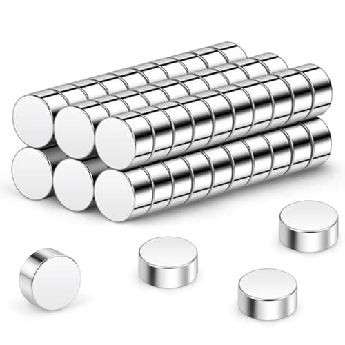 Image of Wukong N45 Tiny Magnets 2x1mm | 60 Pack, Small Round Magnets for Craft, Miniature Mangets for Models Craft DIY Refrigerator Home Office