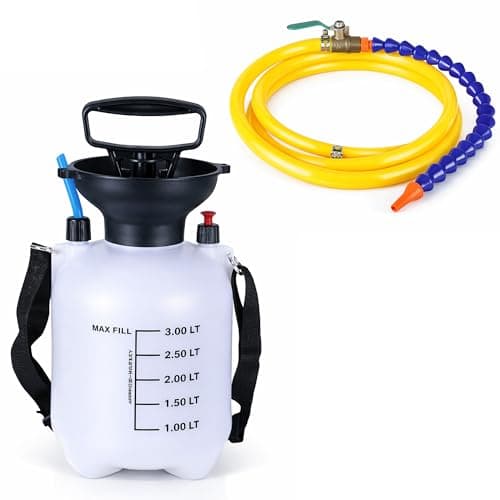 Image of 3L Gearbox Oil Filling Pump: Lifegogo Manual Transmission Fluid Pump with 140cm PU Flexible Hose Brass Switch Valve Universal Nozzle Pneumatic Gear Oil Pumps for Automotive Engine Oils Filling