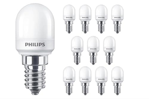 Image of Philips CorePro LED T25 Pygmy Lamp, 1.7W (15W Equivalent), E14 Small Edison Screw, 2700K Warm White, Non-Dimmable, 150 Lumens - 12 Pack