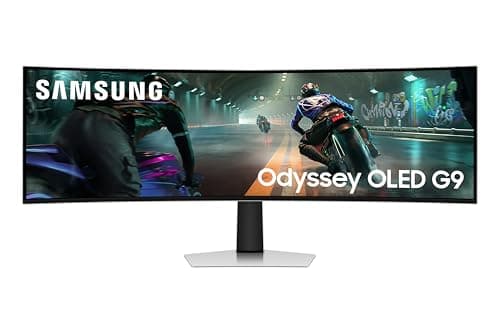 Image of Samsung Odyssey OLED G9 LS49DG912SUXXU 49" Curved DQHD Gaming Monitor - 0.03ms, 144Hz, 5120x1440, HDMI 2.1, Displayport, USB
