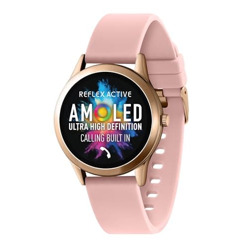 Image of Reflex Active Series 31 Amoled Smart Calling Watch for Women with Bluetooth, 1.19'', Fitness Tracker, Blood Oxygen, Heart Rate Monitoring and Silicone Strap Compatible with Android IOS