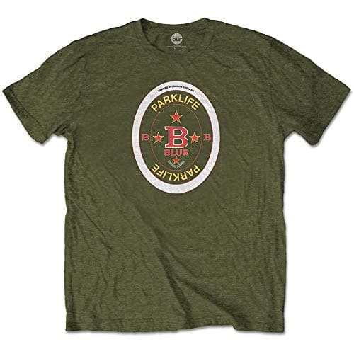Image of Blur Parklife Beermat Official Tee T-Shirt Mens Unisex (XX-Large) Green