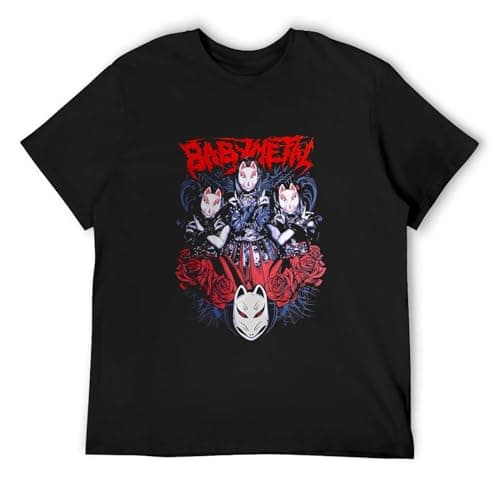 Image of GAOYEA Babymetal Unisex 100% Cotton Short-Sleeve T-Shirts Black M