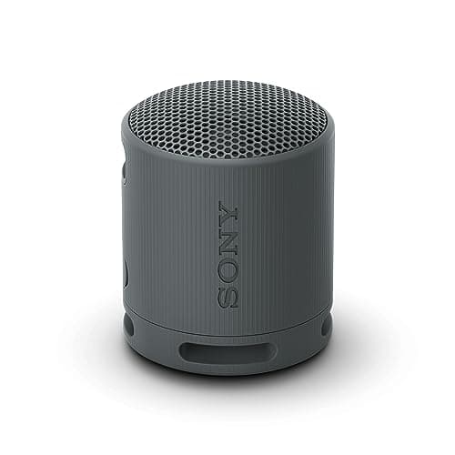 Image of Sony SRS-XB100 - Wireless Bluetooth, Portable, Lightweight, Compact, Outdoor, Travel Speaker, Durable IP67 Waterproof & Dustproof,16 HR Battery, Versatile Strap, Hands-Free Calling, Black (Renewed)