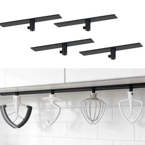 Image of Pack of 4 Accessory Holders for Food Processors, Compatible with KitchenAid Accessories, Holds Safe, Food Processor Attachments, Ideal Choice for Kitchen Organisation and Tidying Up