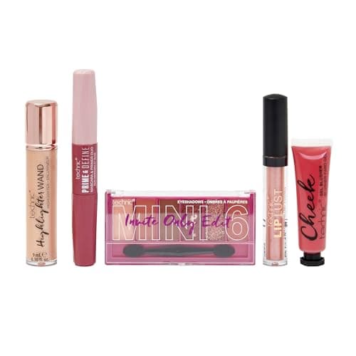 Image of Technic Invite Only 5 Piece Cosmetic Gift set - 5 Full Size Makeup Products for Eyes, Face & Lips - Vegan & Cruelty Free