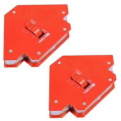 Image of 55lb Welding Magnet Holder Support with On Off Switch 45 90 135 Degrees 2pk