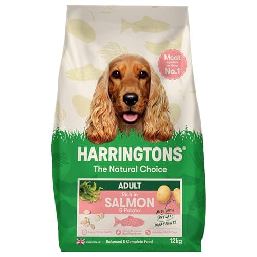 Image of Harringtons Complete Dry Adult Dog Food Salmon & Potato 12kg - Made with All Natural Ingredients (Packaging may vary)