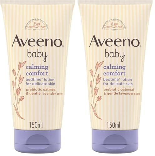 Image of Aveeno Baby Calming Comfort Bedtime Lotion, 150 ml (Pack of 2)