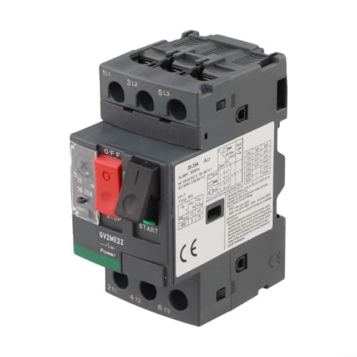 Image of Thermal overload For protection motor circuit breaker GV2 series for motor starters with overcurrent and short circuit safety features (GV2ME22C 20-25A)