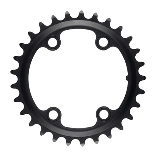 Image of microSHIFT Sword Chainring - 9/10-Speed, Black (2X 29T Chainring 80 BCD)