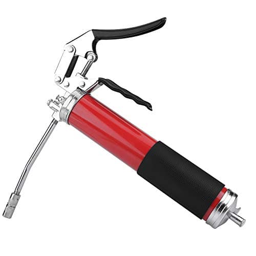 Image of Grease Gun 4,500PSI One Handed Grease Gun, Heavy Duty Pistol Grip Grease Gun, 500CC Grip Professional Grease Gun Tool, Includes Flexible Hose and Steel Coupler