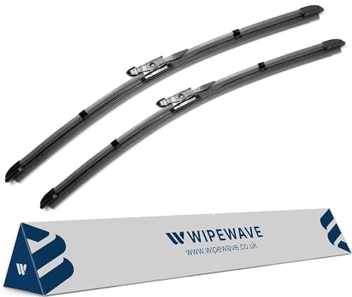 Image of WipeWave Windscreen Wiper Blades for Mercedes Sprinter 2006-2018 Box, Bus, Platform/Chassis, 26" 24" Front Pinch tap Enhanced Clarity, Easy Replacement