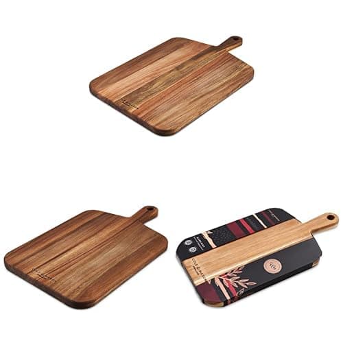 Image of Set of 3 Cole & Mason Barkway Chopping Boards, Small/Medium/Large, Chopping Board with Handle, Wooden Board/Cutting Board/Serving Board, Acacia Wood, Not Suitable for The Dishwasher