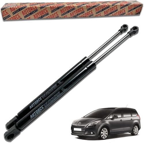 Image of AUTORCE 2 Pcs Rear Tailgate Boot Gas Struts Intended For PEUGEOT 5008 MK1 0U, 0E (2009-2017) Lift Support Shock Absorber System 590 (N) 590 MM 8731V2, 9683738180