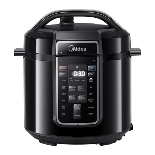 Image of Midea Pressure Cooker 6L, 70% Faster 14 Presets, Nourish Pro, 9-in-1 Multi Cooker(Yogurt Maker, Rice Cooker, Slow Cooker, Sauté, Steamer,etc.) Stainless Steels Inner Pot Non-Stick Dishwasher Safe
