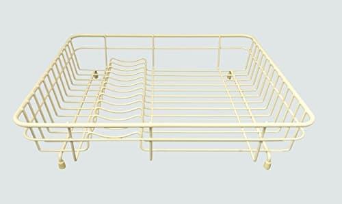Image of Delfinware 2011 CRM Dish Drainer, Metal, Cream, 43 x 36.5 x 10.5 cm