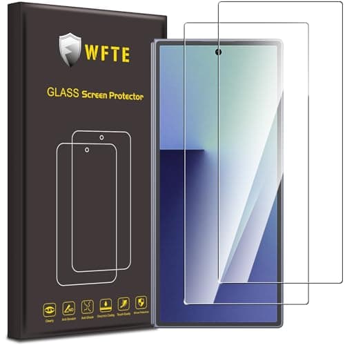 Image of WFTE 2-Pack Screen Protector for Samsung Galaxy Z Fold7/Z Fold 7 Tempered Glass - 9H Hardness, Anti-Scratch, Anti-Fingerprint, Bubble-Free Installation, HD Clear, Full Coverage Protective Film