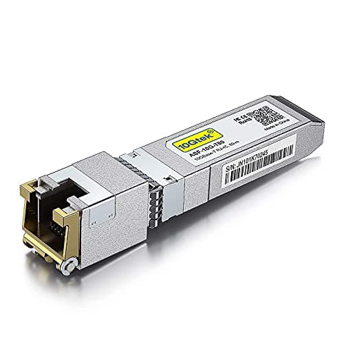 Image of 10Gtek 80-Meter 10GBase-T SFP+ to RJ45 Transceiver, RJ45 to SFP+ Copper Ethernet CAT.6a Module, Compatible for Cisco SFP-10G-T-80, Ubiquiti UniFi, Mikrotik, Netgear AXM766, D-Link