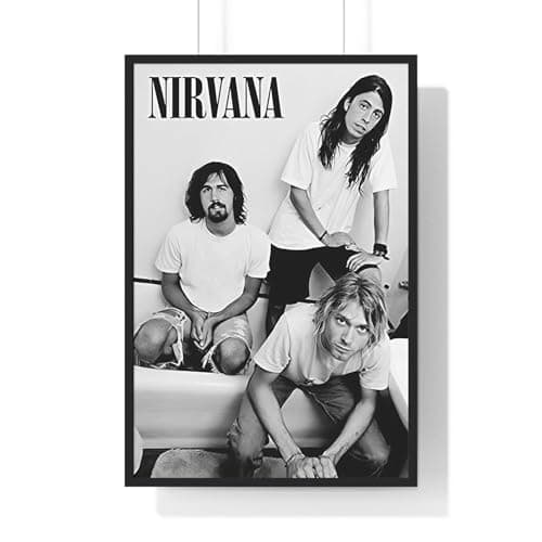Image of Poster Kingz Nirvana Black and White Band Photo Maxi Poster Wall Art 61 x 91.5 cm