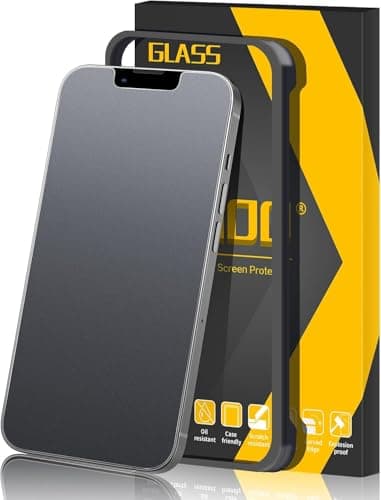 Image of JEHOO 2 Pack for iPhone 13 Pro Max/iPhone 14 Plus Matte Anti-Glare Screen Protector, Anti-Reflection, Anti-Fingerprint, Smooth as Silk 9H Tempered Glass Film with Installation Frame