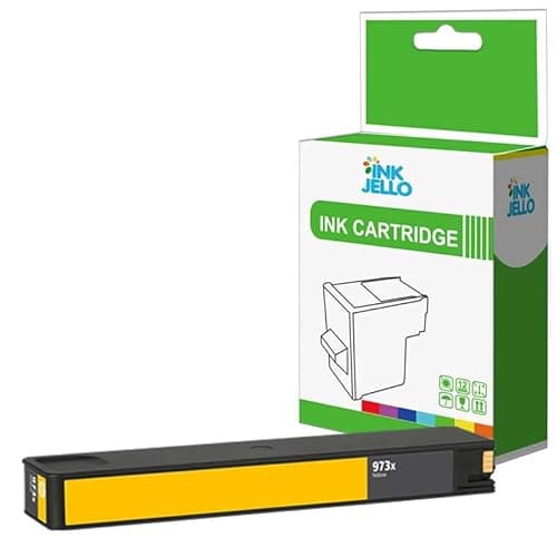 Image of Inkjello Ink Cartridge For Printer, Compatible with HP 973X Y PageWide Pro 452dw 452dwt 477dw 477dwt Yellow (1 Pack)