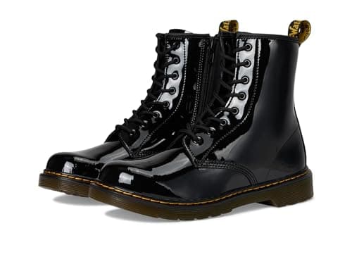 Image of Dr. Martens Women's 1460 Y Boots, Black (Black Patent Lamper 001), 5 UK