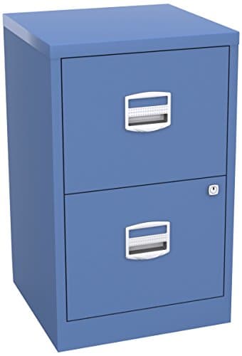 Image of Bisley Home Filer A4 672x413x400mm Metal Filing Cabinet - Blue