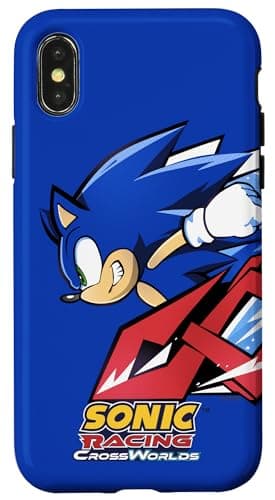 Image of Sonic Racing CrossWorlds - Sonic Decal Case for iPhone X/XS