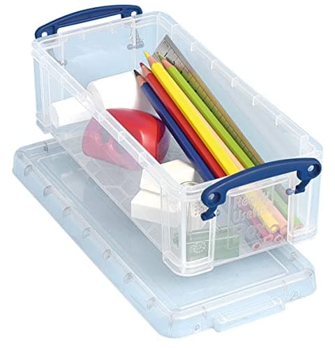 Image of Really Useful Box Plastic Storage 0.9 Litre Clear