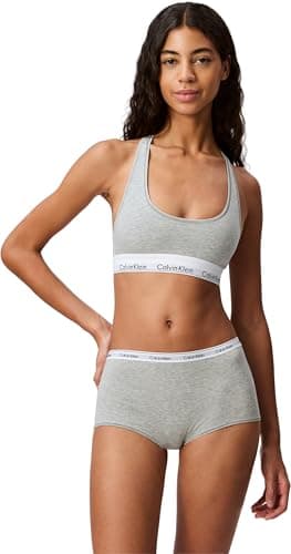 Image of Calvin Klein Women Bralette Stretch, Grey (Grey Heather), M