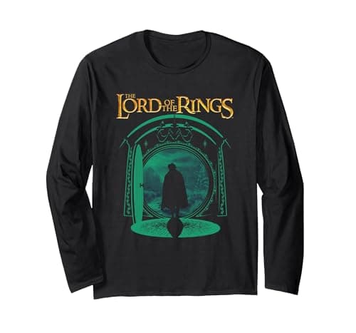 Image of Lord of The Rings Frodo Long Sleeve T-Shirt, Adult Unisex, Black, XX-Large