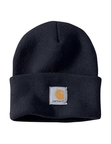 Image of Carhartt Men's Knit Cuffed Beanie, Navy, OS