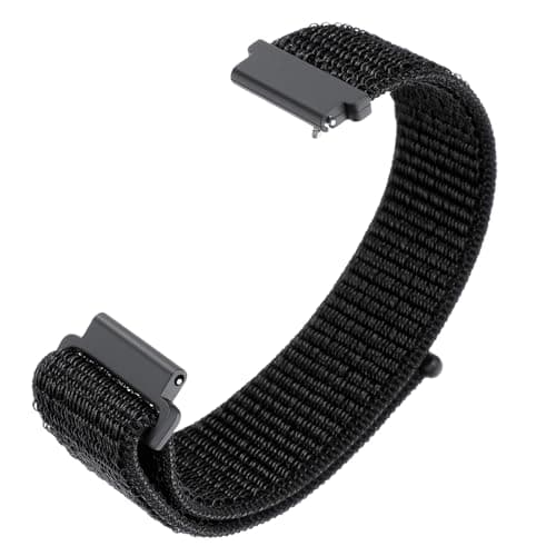 Image of Alrhso Quick Release Nylon Watch Band 22mm Soft Fabric Nylon Adjustable Wristband Strap for Men and Women