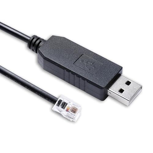 Image of Cutesliving USB RS232 Serial to RJ9 4P4C Update Firmware Cable with Prolific PL2303GT Chipset for Celestron Nextstar Hand Control(Black,3.3FT)
