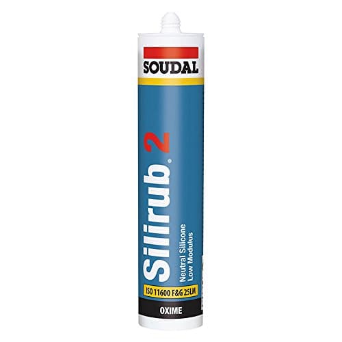 Image of Soudal Silirub 2 Neutral Silicone - 300ml - Clear