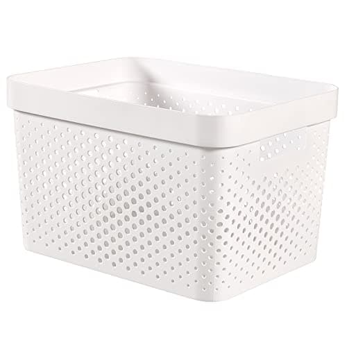 Image of CURVER Infinity Box 17 L, Recycled Plastic, White, 35.5 x 26.2 x 21.9 cm